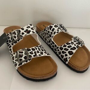 Torotto Womens Slides Open Toe Adjustable Strap Flat Sandals Size US 8.5